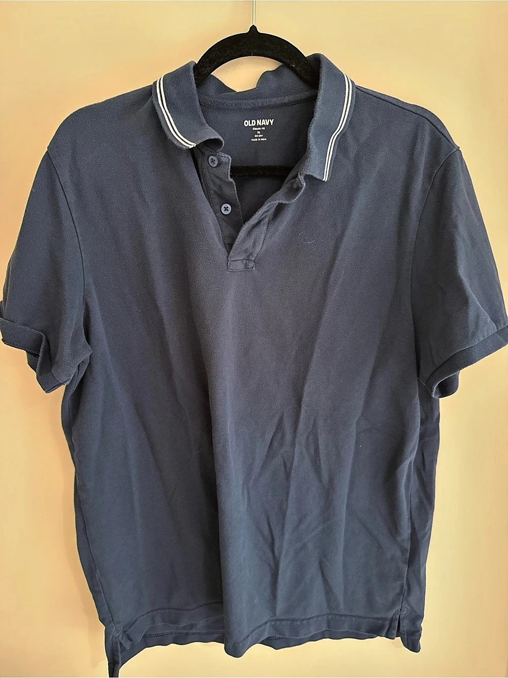 Old Navy Classic Fit Go-Dry Polo Shirt Blue Large